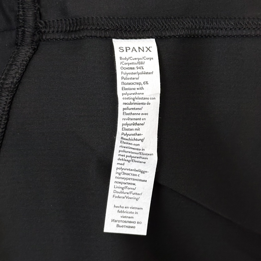 SPANX Faux Patent Leather Leggings Black NEW - Picture 15 of 15